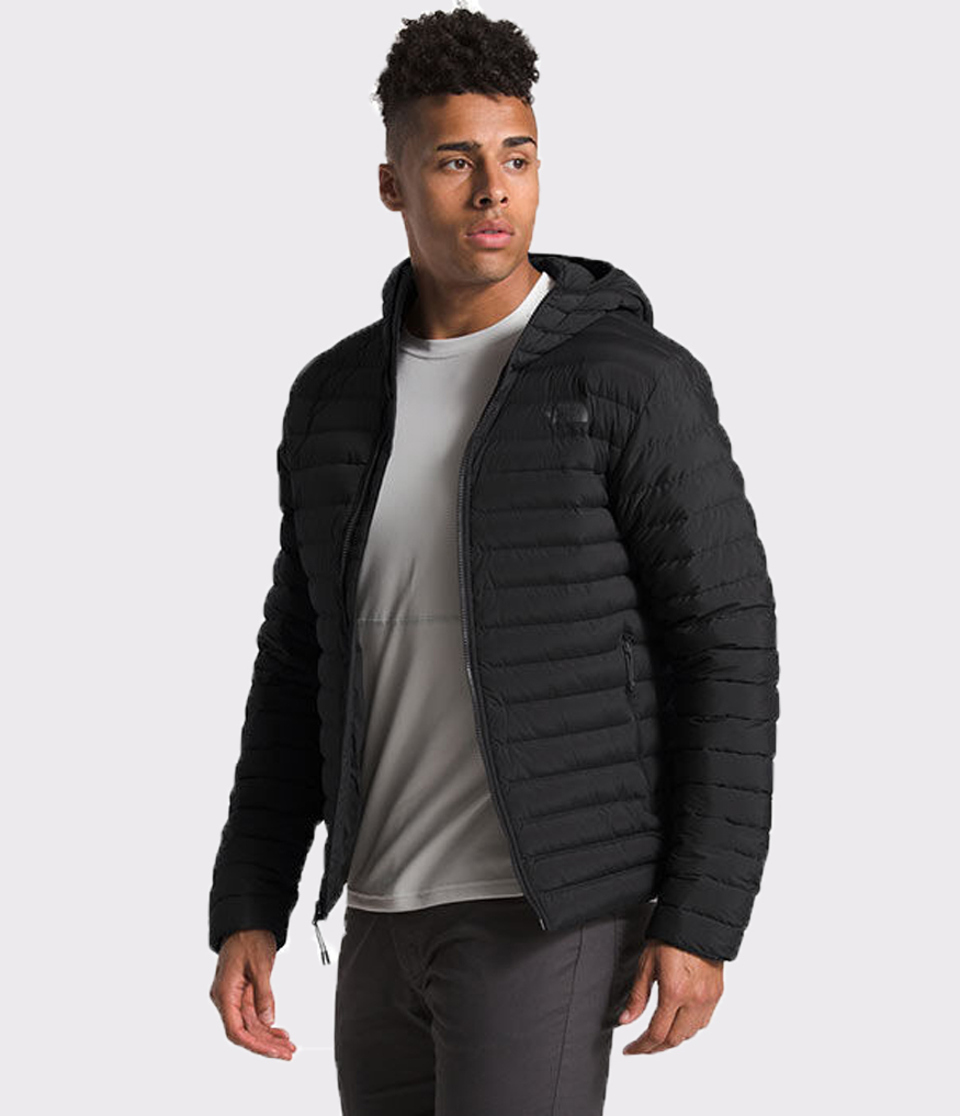 Men's Stretch Down Hoodie Jacket - Image 3