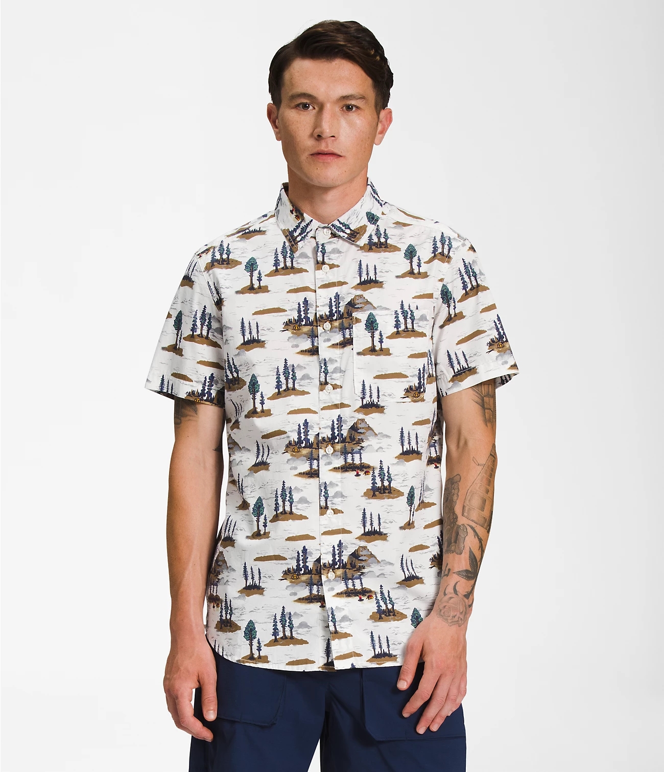 Men’s Short-Sleeve Baytrail Pattern Shirt - Image 16
